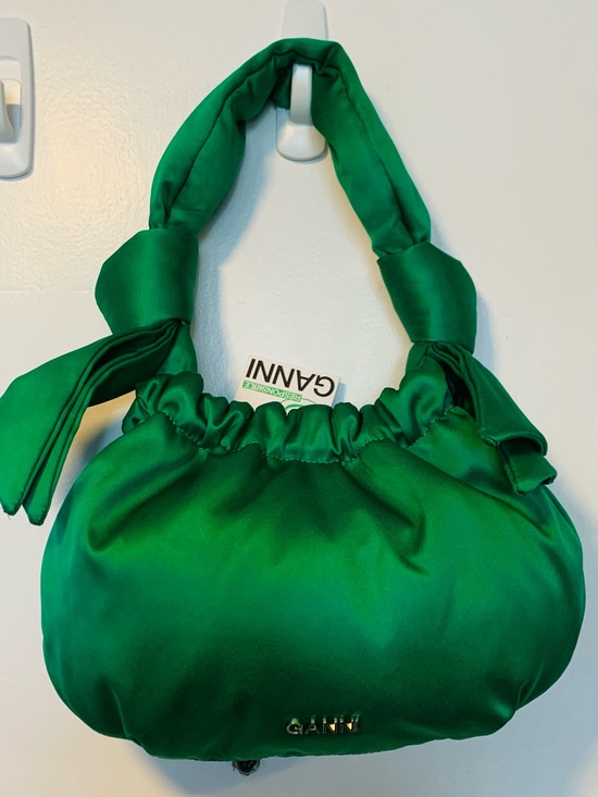 Ganni Handbags - Ganni Emerald Green Shoulder Bag